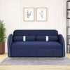 Jayen 3 Pull Out Sofa Cum Bed In Navy Blue Colour