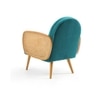 Holden Cane Accent Chair in T blue Colour