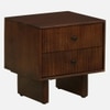 Fiora Solid Wood Bedside Table in Tobacco Finish