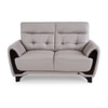 Radiance 2 Seater Leather Sole in Light Grey Colour
