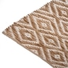Casa-02 Jute Rectangle Carpets Durry  in Beige Colour