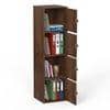 Calcio 4-Tier Engineered Wood Wardrobe In Brown Maple Finish