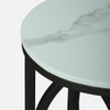 Metality Metal Side Table in Black Colour