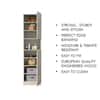 Hexa Red Wooden 2 Door Wardrobe with Hanging Space in Frosty White Colour