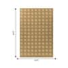 Jaipur Rugs Soft Checkered Wool 5x8 Feet Dark Amber Gold And Amber Gold Dhurrie Carpet