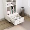 Hexa Engineered Wood Bookshelf Multipurpose Storage Rack in Frosty White Colour