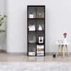 Hexa Engineered Wood Bookshelf Multipurpose Storage Rack in Flower Wenge Colour