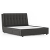 Bornholm Engineered Wood King Size Drawer Storage Upholstered Bed In Urban Grey Colour