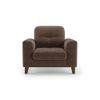 Verona Essential 1 Seater Fabric Sofa in Daschund Brown Colour