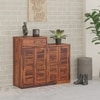 Danta Sheesham Wood  Shoerack  In Honey Oak  Finish
