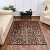 Multicolor Abstract Machine Made Polyester 6 X 9 Feet Carpet