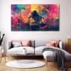The Castle Decor Music Art Wall Painting Wooden Framed Digital Painting 27x48 Inch (Style 3)