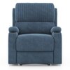 Dawson Fabric One Seater Manual Recliner in Coastal Blue Colour