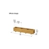Wooden Slim Herb Planter with Divider Natural 90 cm