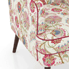 Genoa Lounge Chair In Viva bloom premium cotton Colour