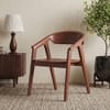 Hague Solid Wood Dining Armchair In Honey Finish