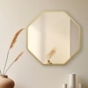 Aluminium Octagon Decorative wall mirror by elegant arts and frames (Mirror size 500 mm)
