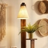 Dorian Beige Jute Floor Lamp with Beige Jute Base