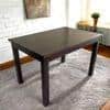 Oakmont Sheesham Wood Dining Table In Dark Walnut Finish