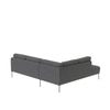 Modernelegance Wood Right Aligned 3-Seater With Upholstery Non Storage Sofa In Grey Colour