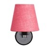 Devansh Metal Electric Wall Light in Pink Colour with Pink Shade Count of 1 Light