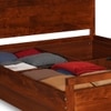 Turner Solid Wood Queen  Size Bed With Box Storage (Dark Oak Finish)
