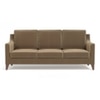 Abbey 3 Seater Fabric Sofa in Fawn Velvet Colour