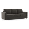 Apollo Compact 3 Seater Fabric Sofa in Smoke Colour