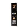 Hexa Red Wooden 2 Door Wardrobe with Hanging Space in Flower Wenge Colour