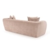 Rihanna 3 Seater Fabric Sofa in Ashen Beige Colour