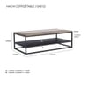 Scandinavian Hachi Coffee Table Natural Wood Finish