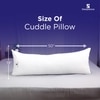 Cuddle Pillow Ultra Soft Fiber for full body comfort for sleeping