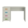 Casablanca Kids Multicolor Study Desk with 4 Drawers in Ivory Colour
