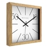Wooden Wall Clock with 10–30–50 Contemporary Numeric Design