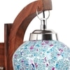 Devansh Solid Wood Electric Wall Light in Brown Colour with Multi Shade Count of 1 Light