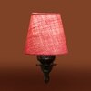 Devansh Metal Electric Wall Light in Antique Gold Colour with Pink Shade Count of 1 Light