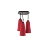 Ridge Red Fabric Cluster Hanging Light