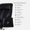 Endeavour High Back Leatherette Office Chair In Black Colour