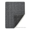 Kobi 2 Seater Fold Out Sofa Cum Bed in Charcoal Haze Colour with topper