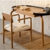 Andaman Teressa Solid Wood Study Table in Black Colour
