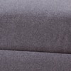 Nimbus Cloud Cube Metallic Pouf Stool in Grey Color