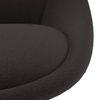 Caribu 4 To 6 Extendable Dining Table With Set Of 6 Doris Swivel Accent Chairs (Colour- Dark Grey, Finish- White High Gloss)