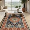 Presto Orange Traditional Hand Tufted Wool Carpet 6X9 Feet