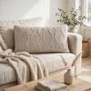 Nile Sand Cotton Knitted Decorative Cushion Cover 12 x 20 Inches