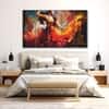 The Castle Decor Dance Art Wall Painting Wooden Framed Digital Painting 27x48 Inch (Style 1)