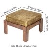 Irish Sheesham Wood 2 Seater Coffee Table Set In Teak Finish