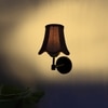 Devansh Gold Wall Mounted Lamp With Black Cotton Shade