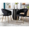 Ayatt Solid Wood Accent Chair in Black Colour