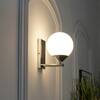 Orbit Single Light Opal Glass Wall Lamp