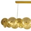 Shining Shield Cut Work Glass Elite Look Chandelier